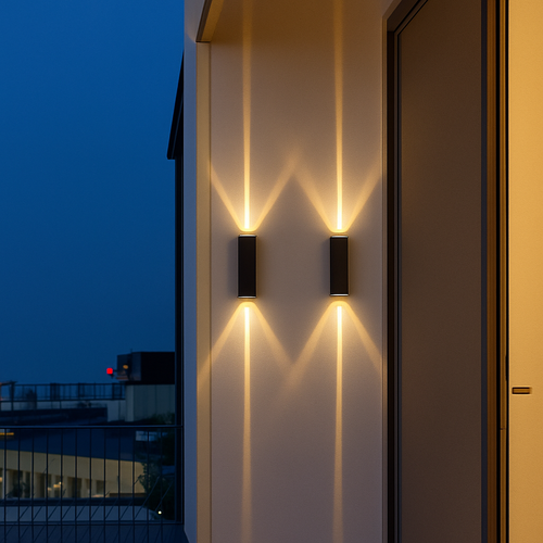 6W 10W 20W Outdoor LED Wall Lights Up and Down Narrow Beam COB Aluminium Wall Sconces Porch Light Garden Waterproof Spotlight - vue 2 sur 14