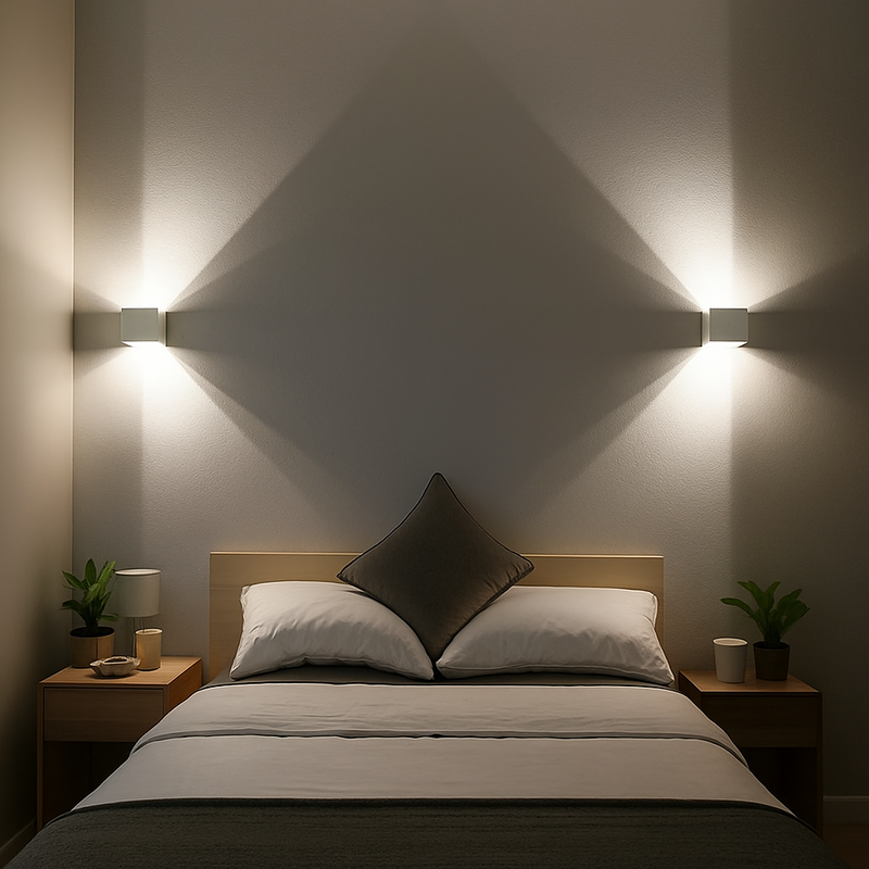 6W/12W applique murale LED lumière extérieure étanche IP65 porche jardin applique et intérieur chambre chevet décoration éclairage lampe en aluminium