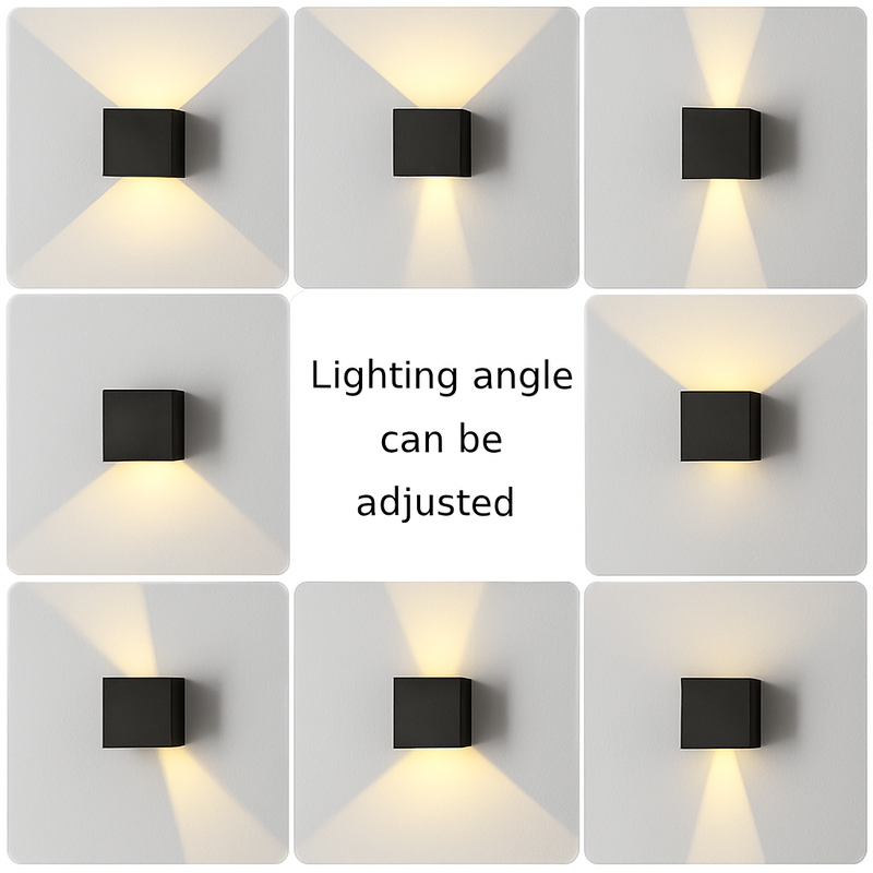 6W/12W applique murale LED lumière extérieure étanche IP65 porche jardin applique et intérieur chambre chevet décoration éclairage lampe en aluminium