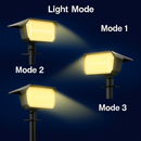 72 LED extérieur paysage spots IP65 étanche 3 Modes d'éclairage solaire alimenté appliques murales pour porte d'entrée arrière-cour Garage