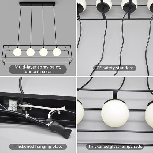 suspension moderne avec câble réglable et ampoule LED