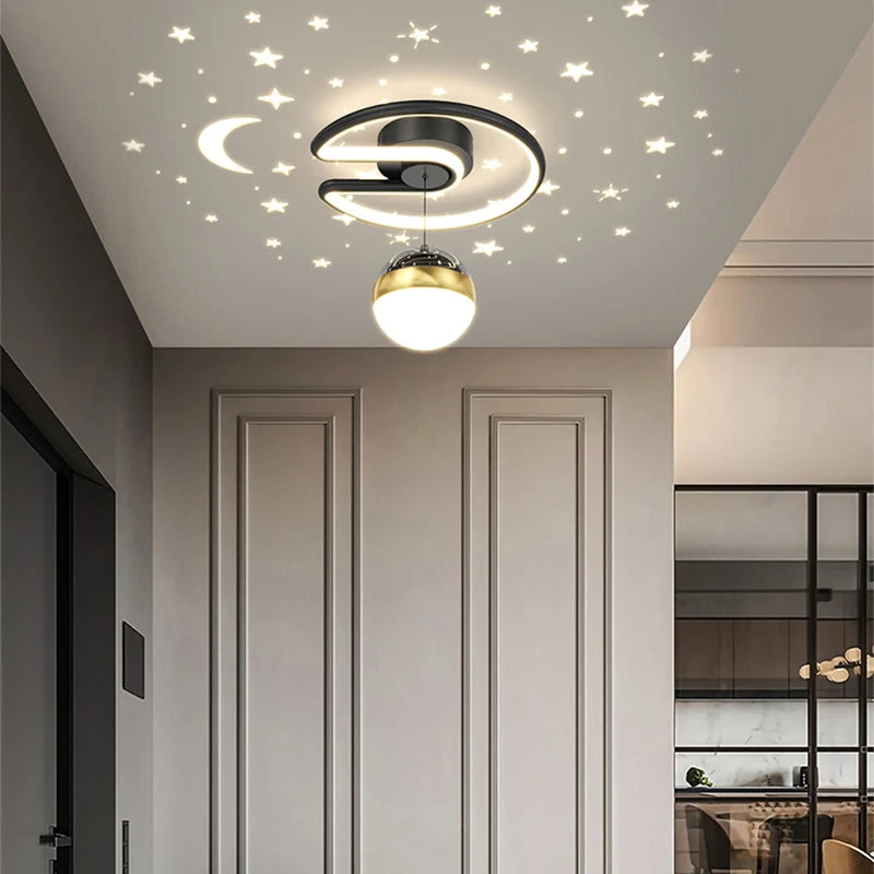 plafonnier moderne à leds pour décoration intérieure et extérieure - vue 4 sur 10