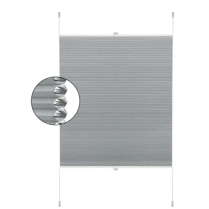 Store plissé alvéolé occultant sans percage pour fenetre