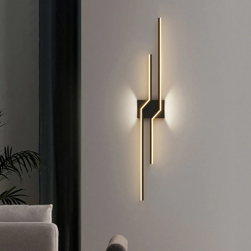 Applique murale LED modernes noir blanc maison intérieur éclairage applique murale