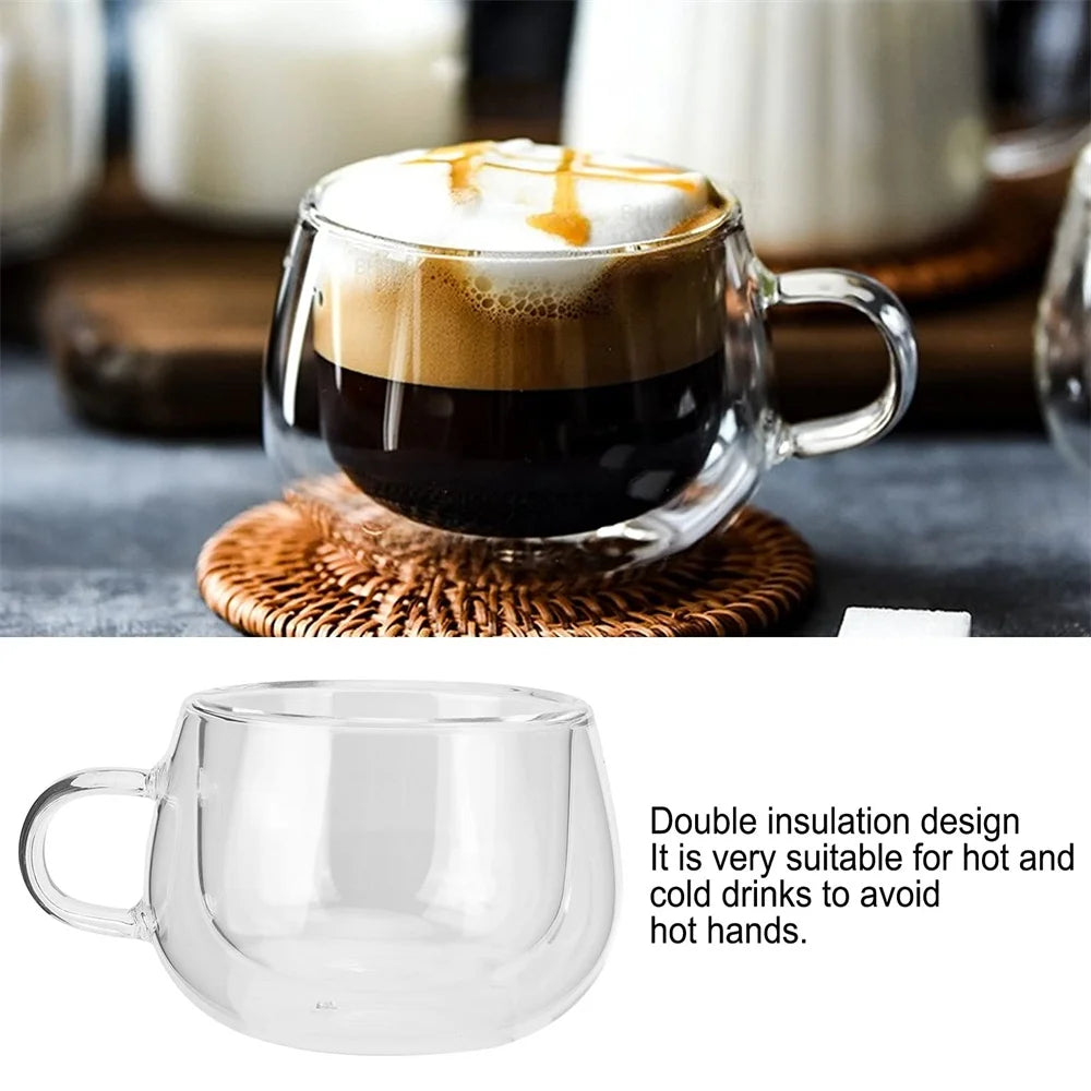 Tasse double paroi verre borosilicate avec anse isolante - vue 7 sur 7