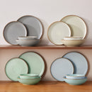 Service de table gres motif moderne style artisanal
