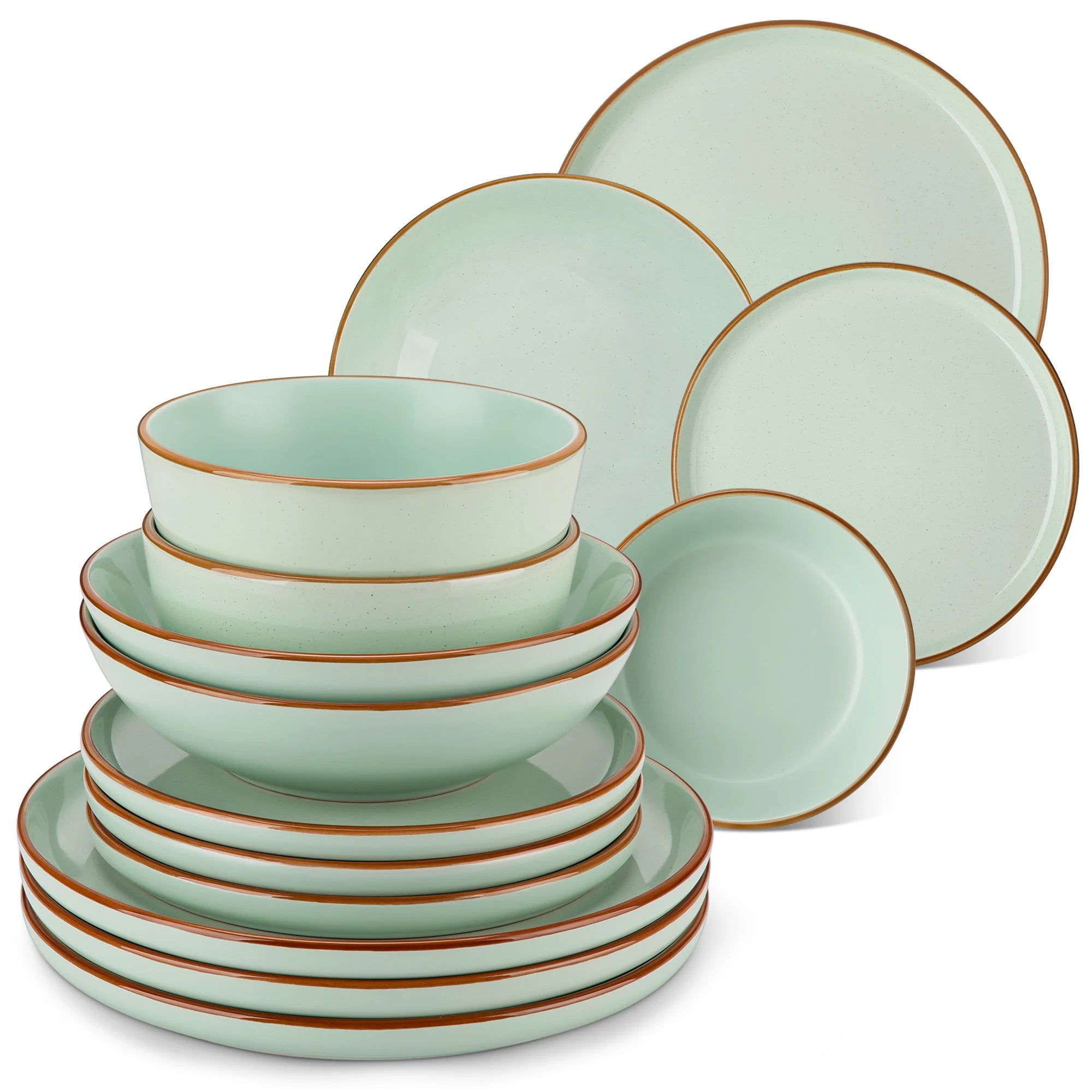 Service de table gres motif moderne style artisanal