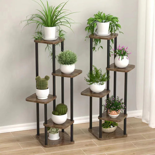 support en bois pour plantes et pots de fleurs intérieur