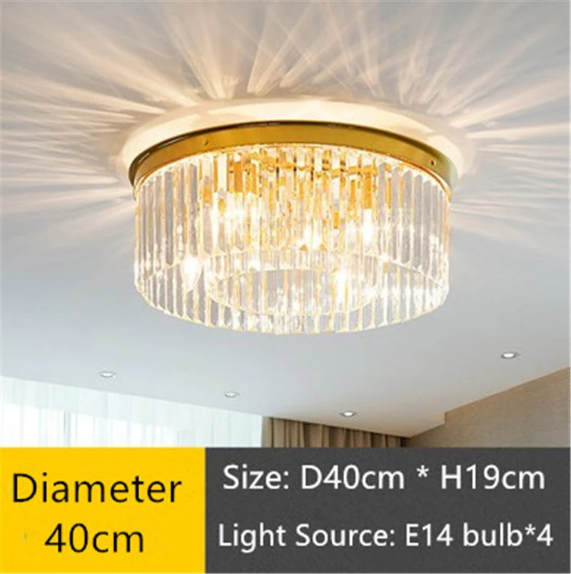 plafonnier moderne en cristal pour décoration intérieure élégante - vue 4 sur 6