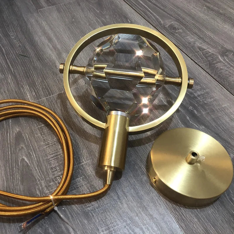 lustre en cristal créatif pour décoration intérieure moderne - vue 6 sur 8