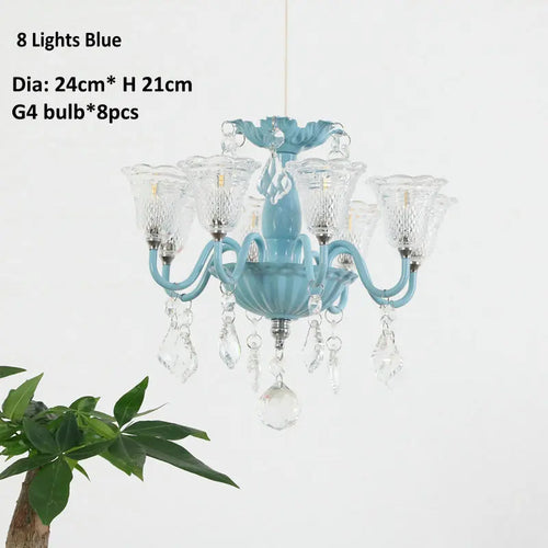 mini suspension créatives avec abat-jour en verre et cristal - vue 19 sur 21