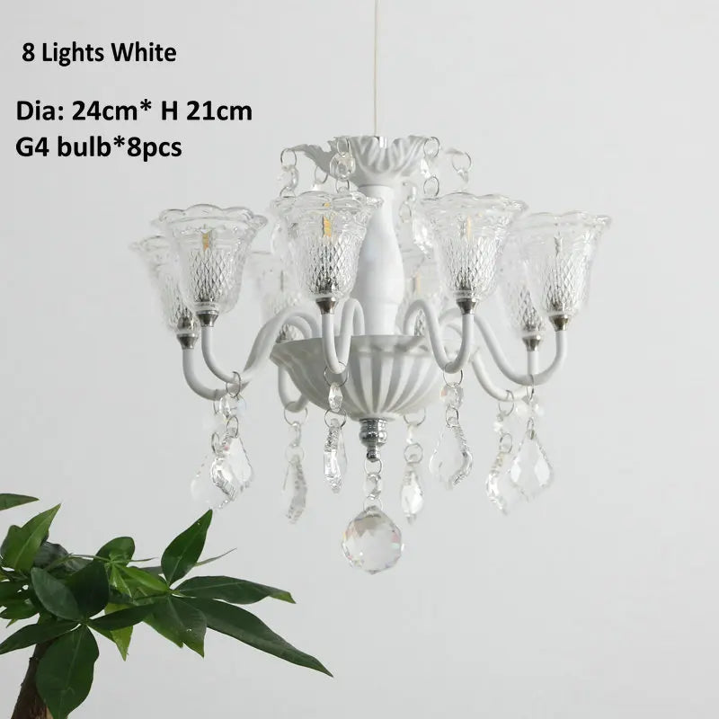 mini suspension créatives avec abat-jour en verre et cristal - vue 14 sur 21
