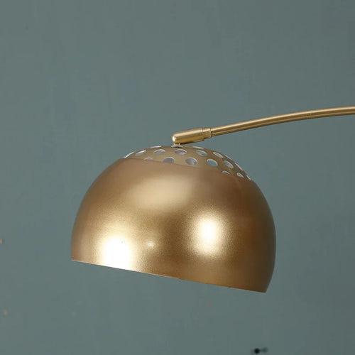 lampadaire nordique led en fer simple avec base en marbre