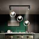 lustre led moderne nordique petit cercle avec spots