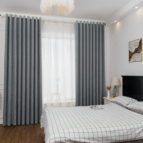 Rideau occultant motif géométrique style moderne sur mesure