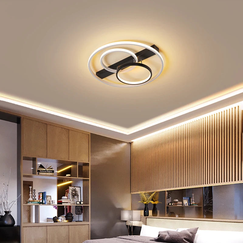plafonnier led rond design moderne pour intérieur élégant - vue 4 sur 8