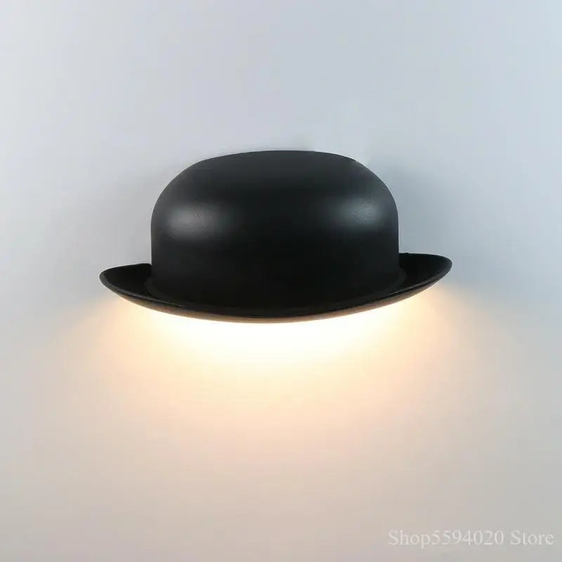 applique murale extérieure led nordique design chapeau de paille - vue 4 sur 6