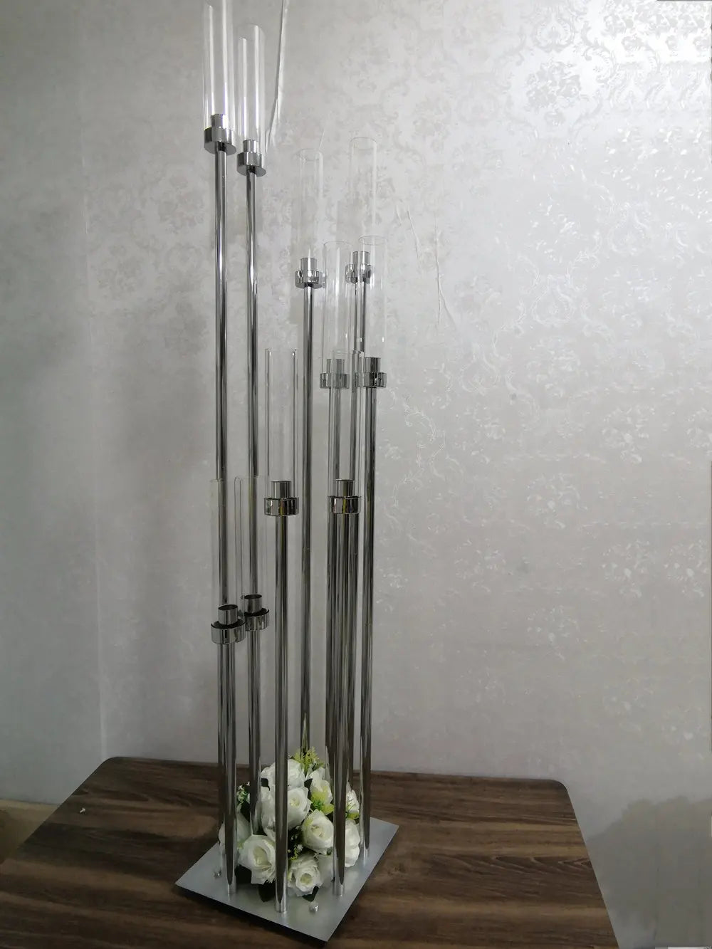 10 têtes de chandelier en métal pour décoration de mariage et fêtes - vue 8 sur 10