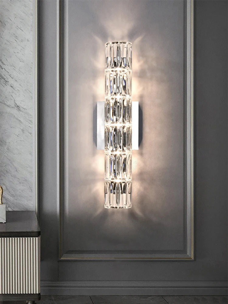 Applique moderne applique pour salon luxe cristal applique murale LED lumière nordique chambre chevet applique murale Luminaire lampe d'intérieur - vue 3 sur 9