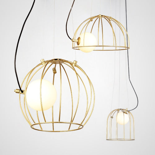 Suspension design avec abat-jour métallique ajouré Ohio - vue 7 sur 10