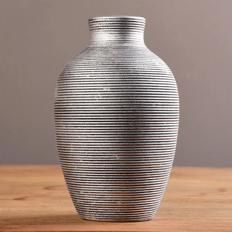 vase en céramique moderne pour décoration intérieure de fleurs - vue 7 sur 11