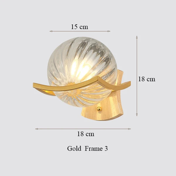 applique murale moderne en bois design lumineux décoratif en forme de lune