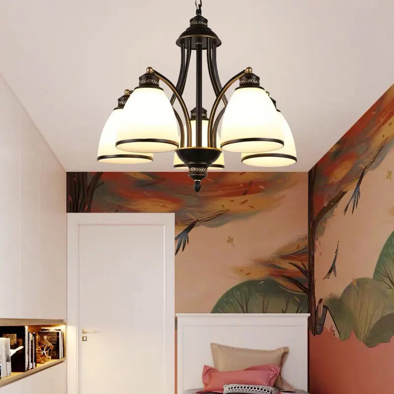 lustre rétro américain pour éclairage intérieur de plafond - vue 4 sur 19