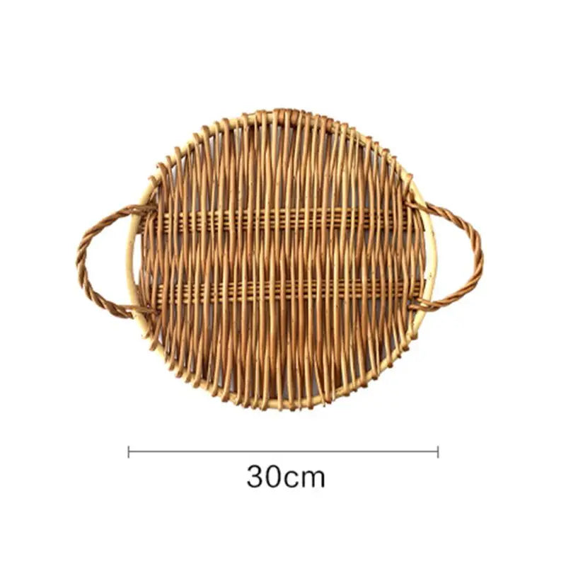 panier tissé à la main pour fruits et légumes rangement et pique-nique - vue 25 sur 29
