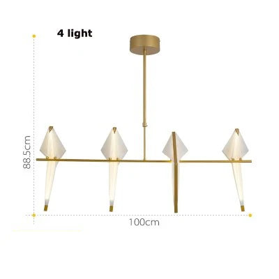 lampe postmoderne en fer acrylique pour amoureux des oiseaux - vue 14 sur 21