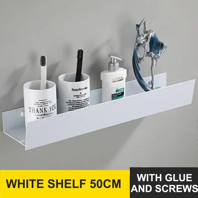 étagère murale pour rangement de salle de bain et cosmétiques - vue 8 sur 13