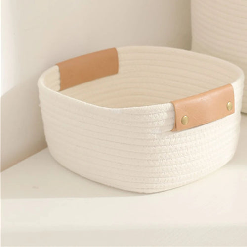 panier de rangement en corde pour jouets et linge bébé - vue 7 sur 10