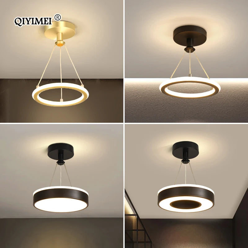 lustres led modernes pour décoration de maison luminaire - vue 7 sur 12