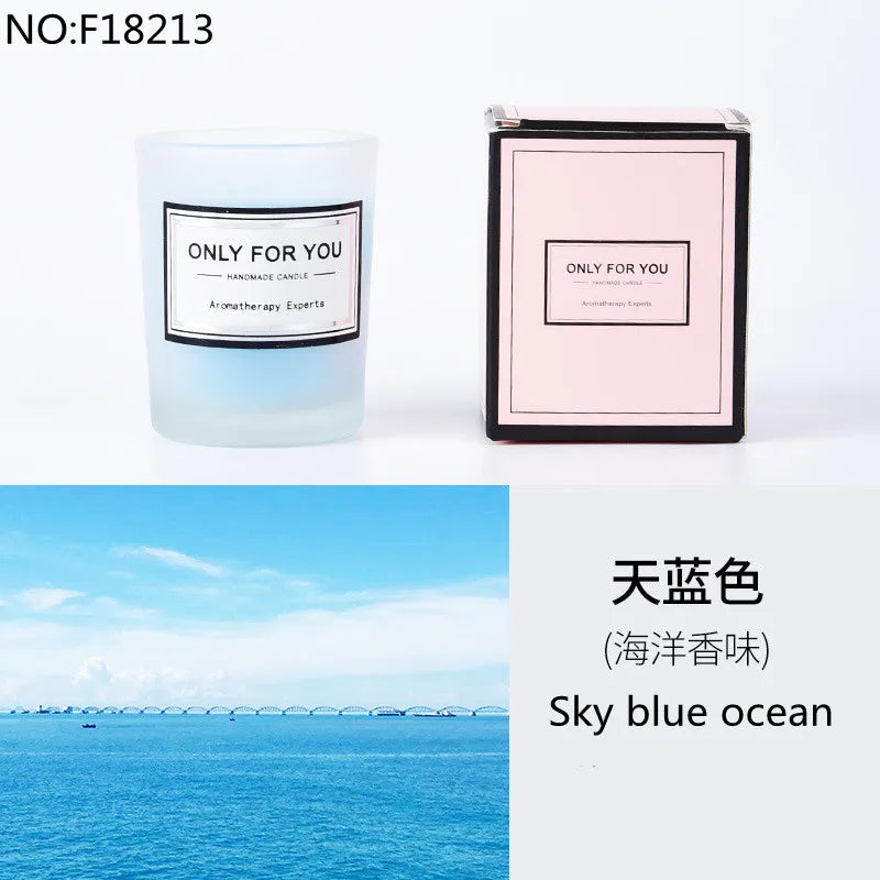 bougie parfumée romantique en cire de soja artisanale avec huiles essentielles - vue 17 sur 26