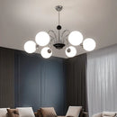 lustre nordique américain en verre led suspendu décoratif
