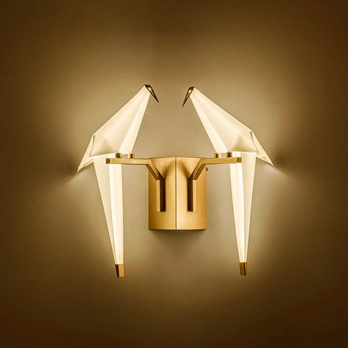 lampe postmoderne en fer acrylique pour amoureux des oiseaux - vue 3 sur 21
