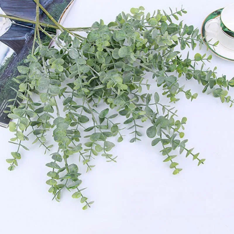 plantes artificielles branche eucalyptus décoration mariage et jardin - vue 3 sur 8