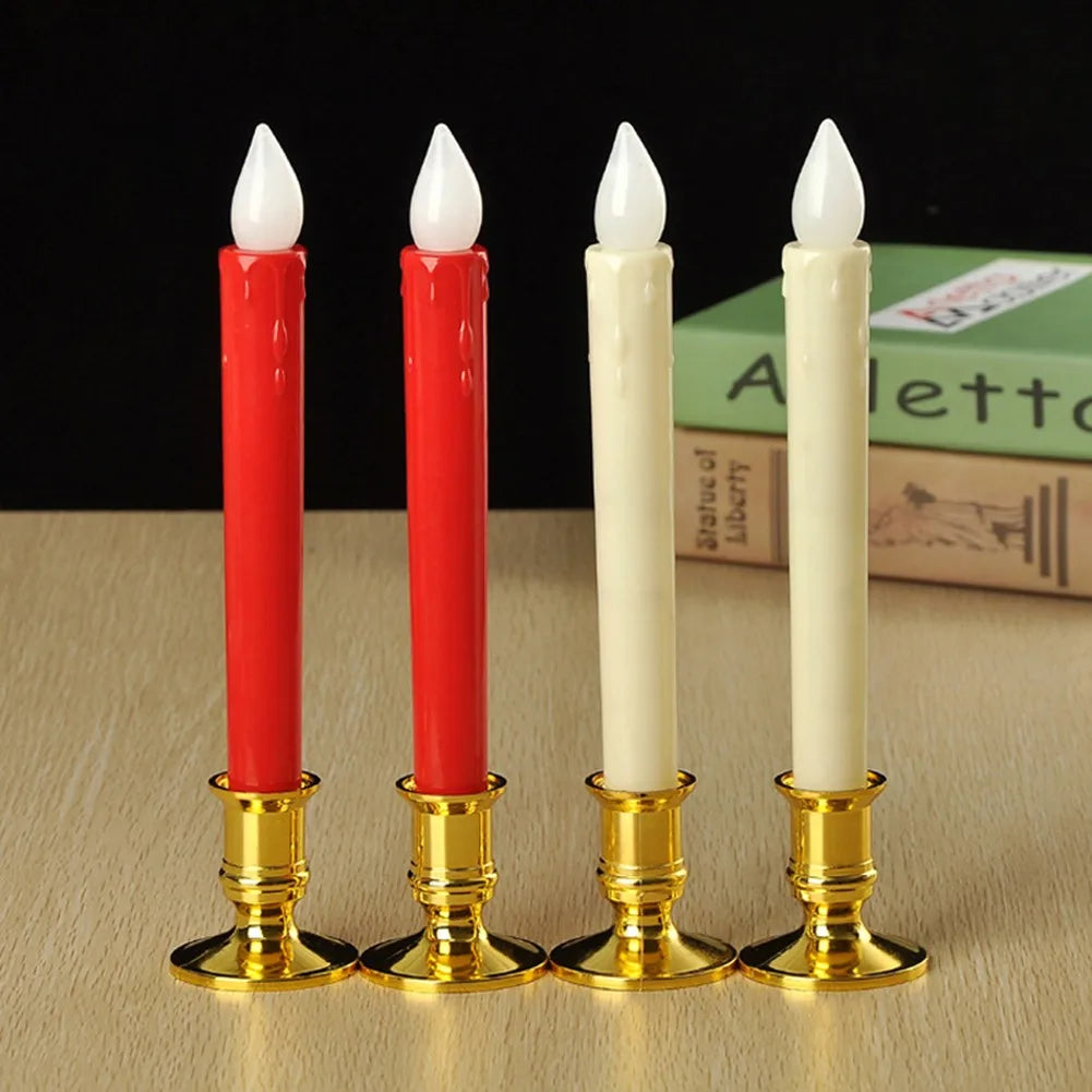 lot de 2 bougeoirs traditionnels pour mariage et dîner - vue 3 sur 7