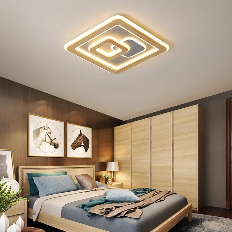 plafonniers led modernes à luminosité réglable pour décoration - vue 6 sur 11