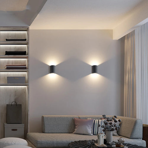 Applique murale led moderne pour extérieur étanche en aluminium - vue 5 sur 6