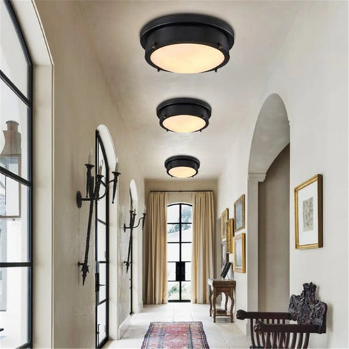 plafonnier rétro vintage style industriel pour intérieur et extérieur - vue 3 sur 6