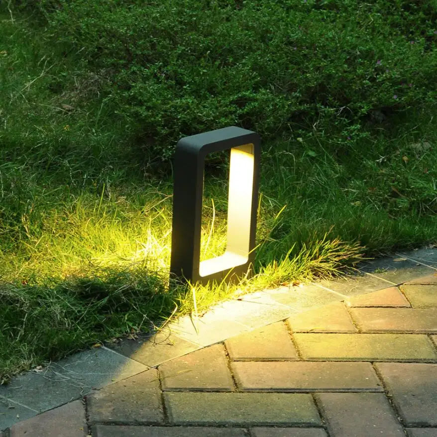 Lampe extérieur 15W LED jardin lumière pelouse lampe aluminium pilier lumière extérieure cour villa paysage bornes éclairage - vue 3 sur 7