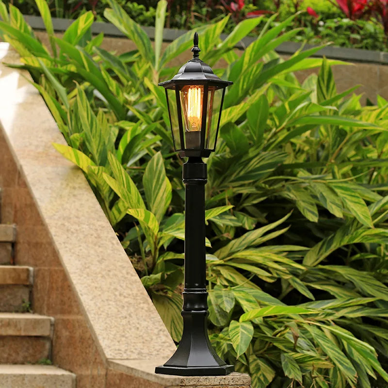 lampe de jardin extérieure rétro pour les espaces extérieurs et les allées - vue 3 sur 8