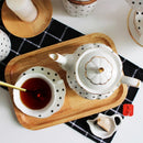 Service a the anglais porcelaine motifs peints main