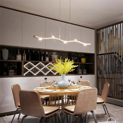 suspension led design post-moderne simple courbe