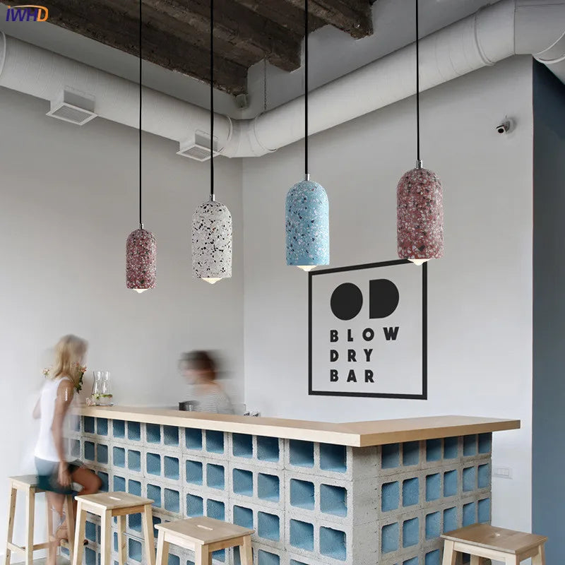 suspension en ciment nordique design moderne pour intérieur lumineux - vue 6 sur 9