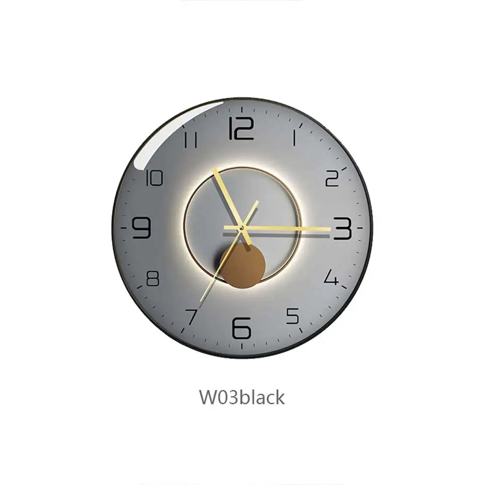 horloge murale en verre design moderne créatif géométrique décorative - vue 14 sur 18