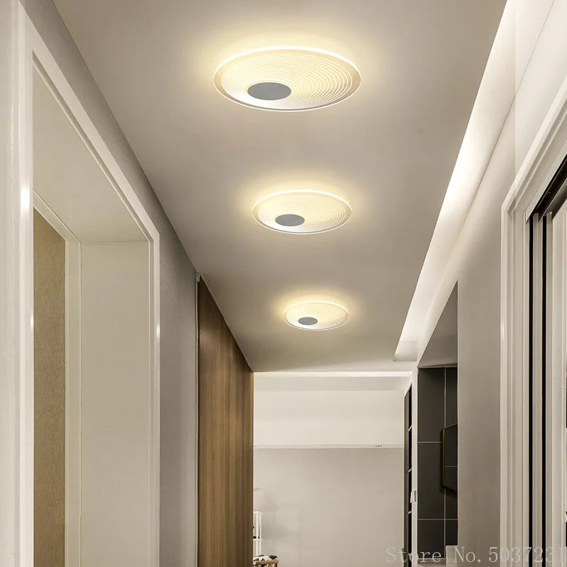 plafonnier led minimaliste en aluminium acrylique de style géométrique