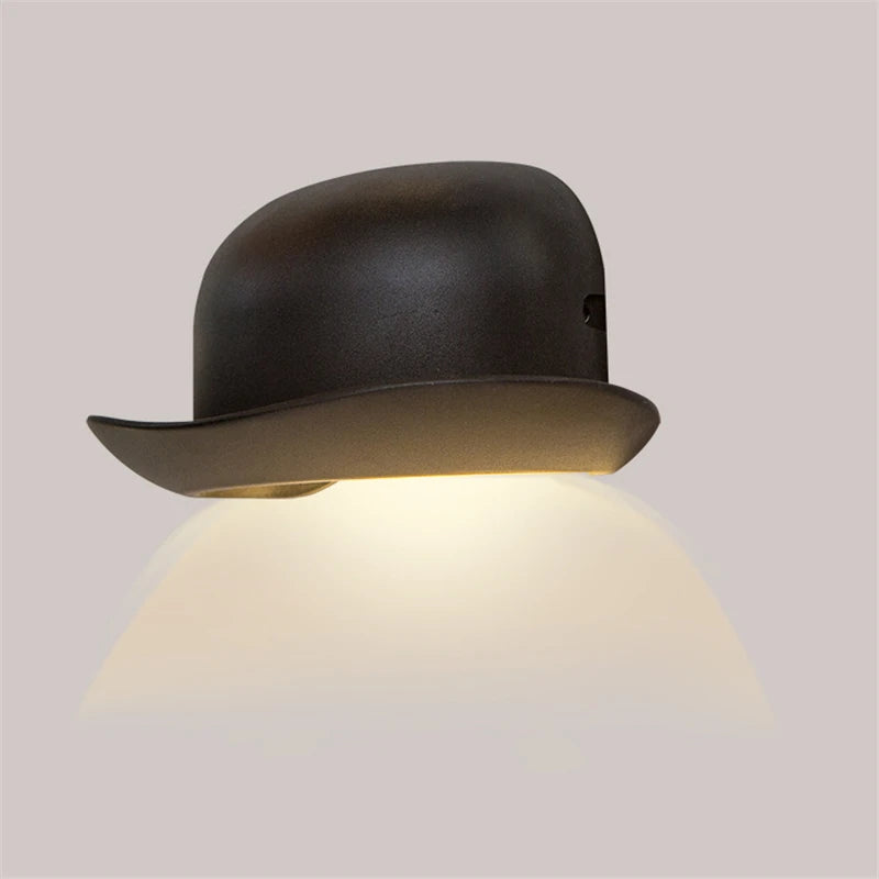 applique murale chapeau à LED aluminium design minimaliste - vue 4 sur 6