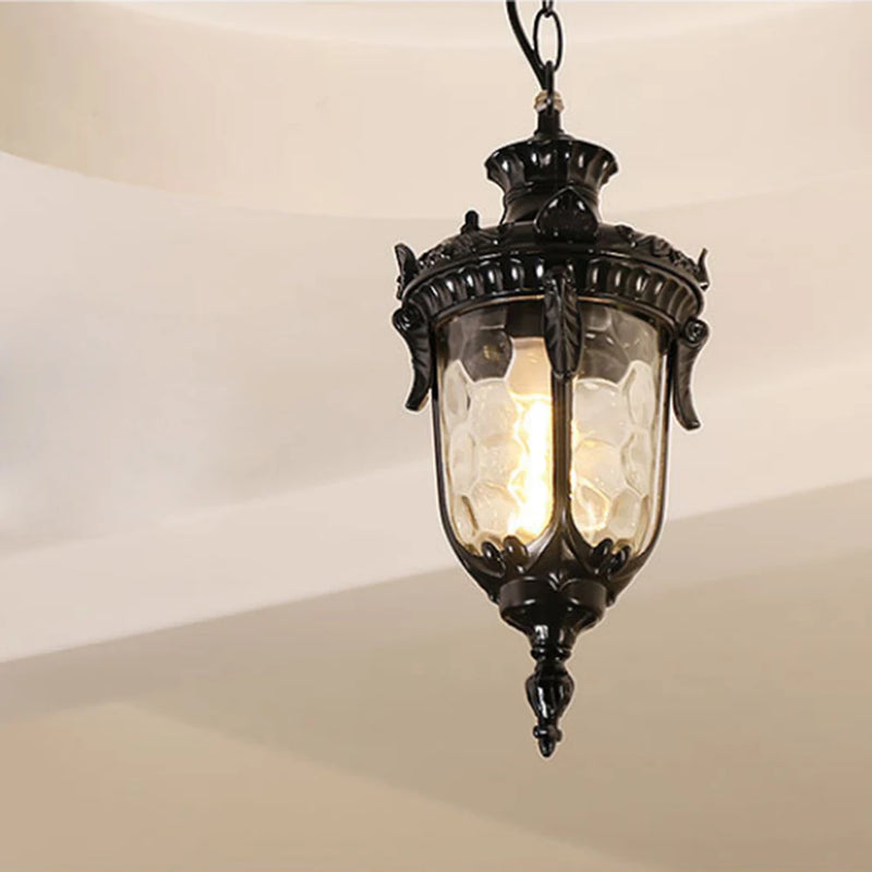 SANDIY Rétro Lustre Vintage Extérieur Plafond Suspension Europe Suspension pour Jardin Porche Balcon Cour Éclairage Public