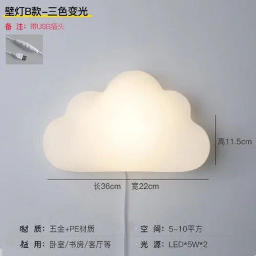 applique murale nuage pour décoration chambre enfant moderne - vue 11 sur 11